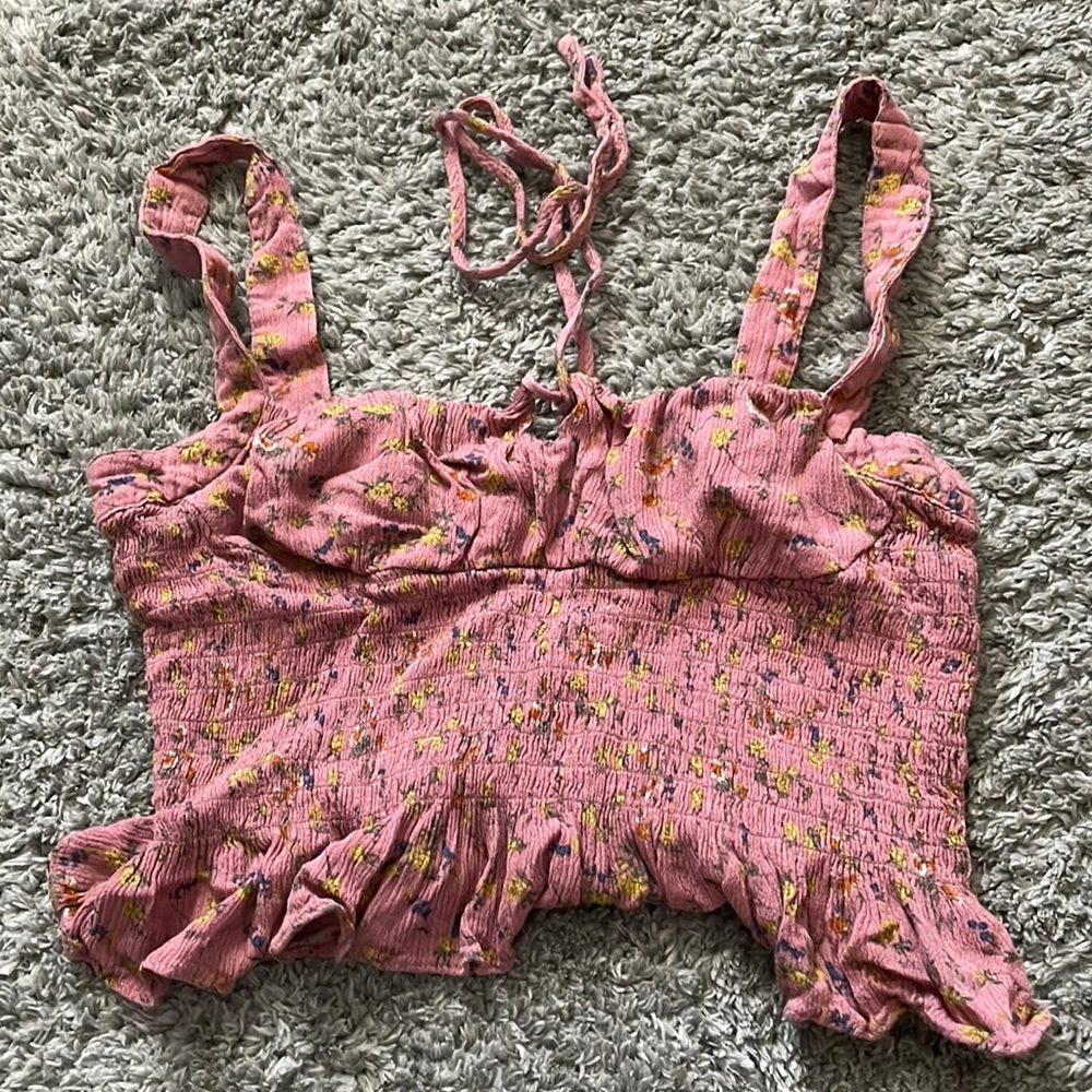 Floral crop top